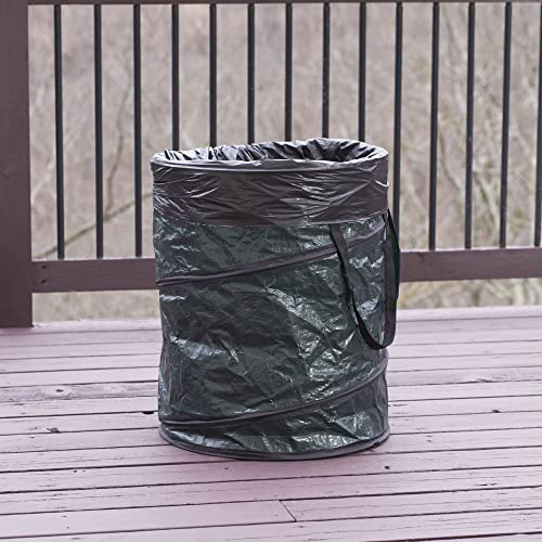 Pop‑Up Hamper and Camping Trash Can with Zippered Top and Collapsible Portable Design (30 Gallon)