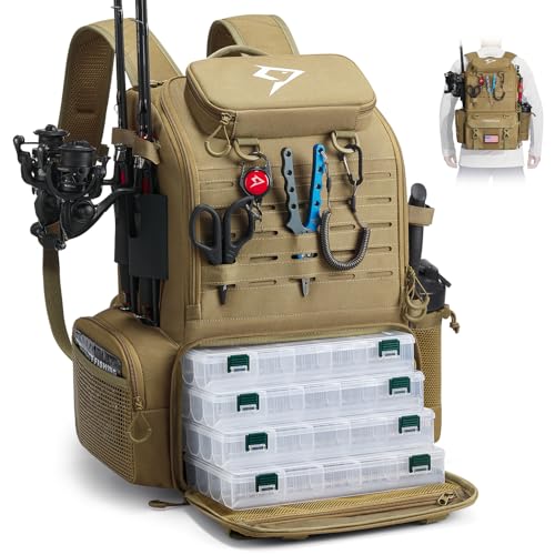 52L Fishing Tackle Backpack