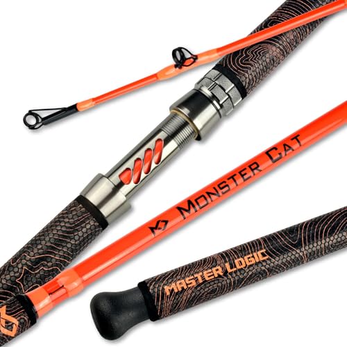 Monster Catfish Casting Rod (Orange / ["Catfish Rod 7'-1pc-Medium Heavy"])