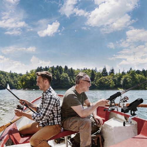 2 Pack Fishing Rod Holders for Kayak & Boat (Black)