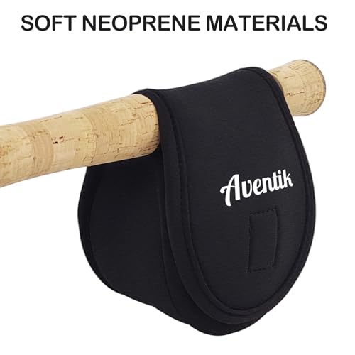 Neoprene Fly Fishing Reel Case Pouch Cover Fitting 5 (Black / 1-PACK 3/4)