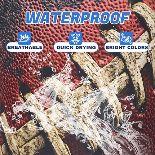 Vintage Football Texture Laundry Basket Foldable Oxford Cloth 18.9x 6.5 In (Vintage Football)