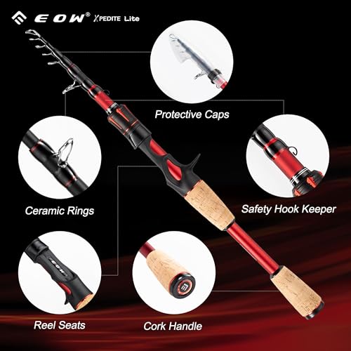 XPEDITE LITE Telescopic Fishing Rod & Combo (7'-M-Fast / Rod- Casting)