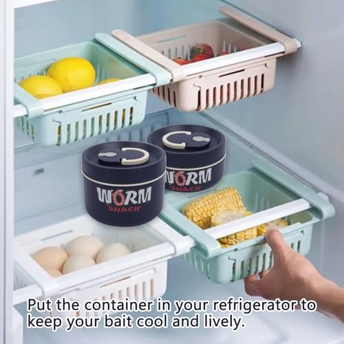 2Pcs Live Bait Storage