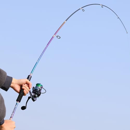 6.9ft Spinning Fishing Reel Rod Combo (Spinning Combo with ZB2000 / 2.1/6'10'')