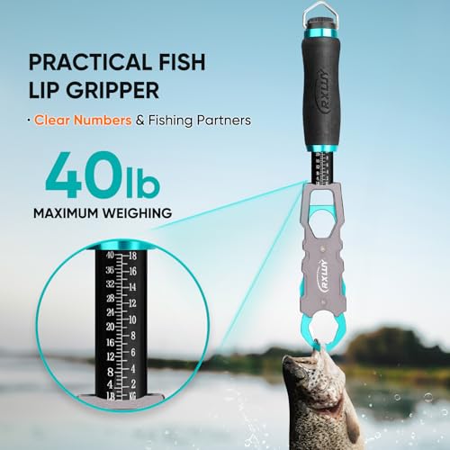 11.5" Fish Lip Gripper with Scale (Light Blue)