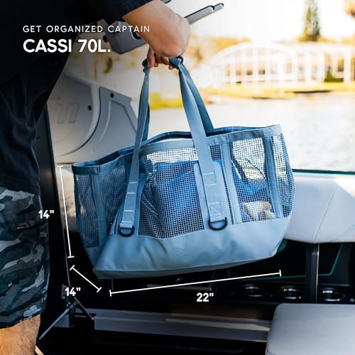 Boat Gear Heavy Duty Outddor CASSI Tote Boat Bag (Steel Blue / 70 Liter)