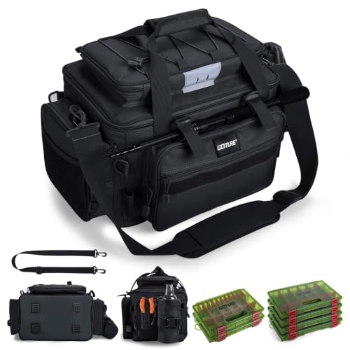 Fishing Tackle Bag with Tackle Boxes