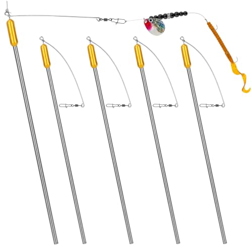 5 Pack Bottom Bouncer for Walleye Rigs (Golden / Bold-1oz-5PCS)