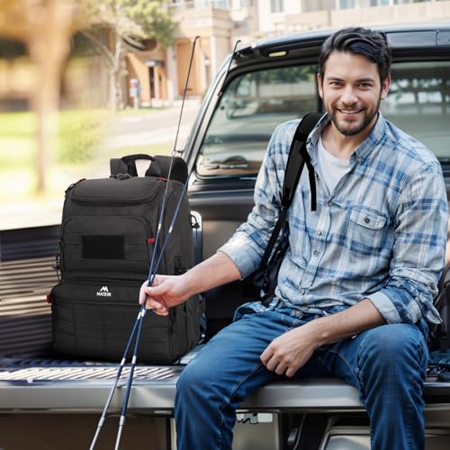 Fishing Backpack Tackle Box (Black)