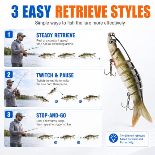 Bass Lures Multi Jointed Swimbaits Hard Baits 6