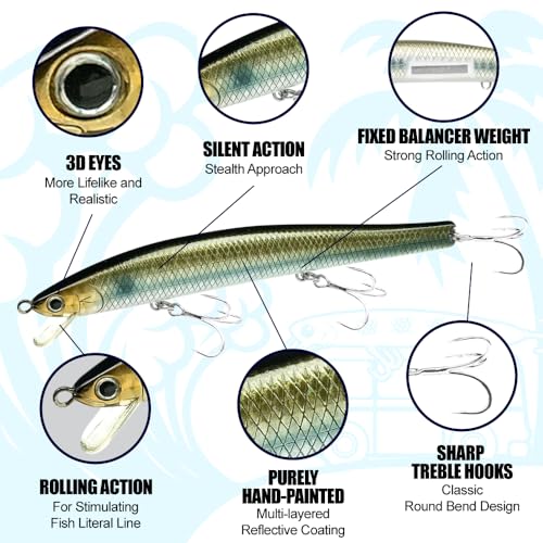 FlashMinnow 125 YAWARA Saltwater Fishing Lure (With Scale / 7711 Super Glow Cherry Berry / 125F)