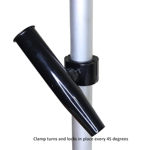 2 PCS T Top Rod Holder Single Aluminum clamp on fit 1.5"