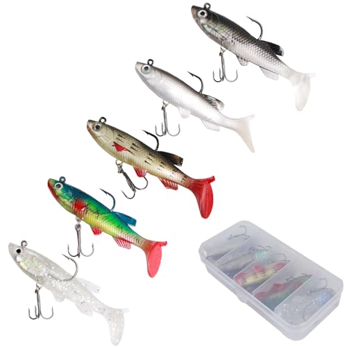 Soft Fishing Lures Shad Minnow Swimbaits (T-tail)