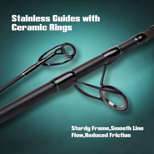 4 Piece Surf Rod (Green / Spin/15'/4pc)