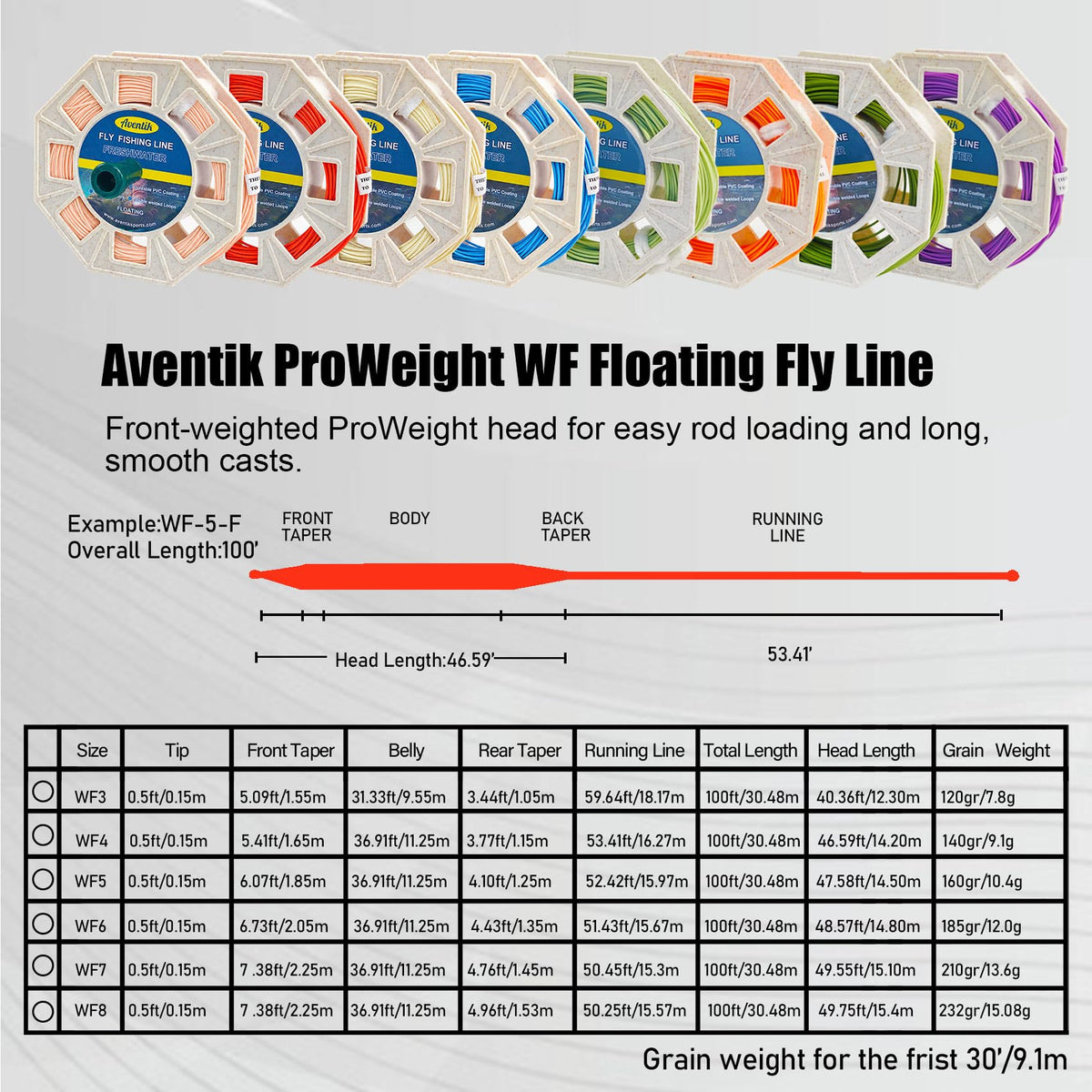 ProWeight WF Floating Fly Line with Welded Loops (Red / 6F)