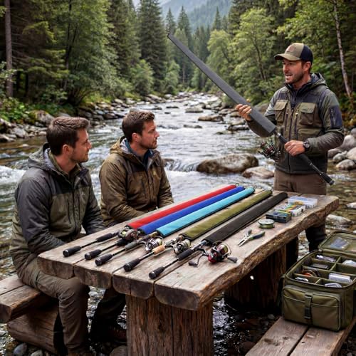 6 Pack Neoprene Fishing Rod Sleeves