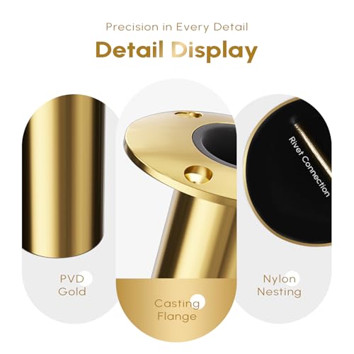 90 Degree Fishing Rod Holder 2 Pack (90 Degree - PVD Gold)