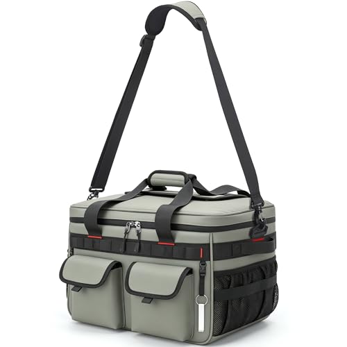 60 Can Insulated Soft Sided Collapsible Cooler Bag Ice Chest (Green / 40L)