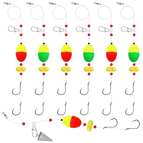 Fish Finder Rigs (6/0 Double Hook-6pcs)