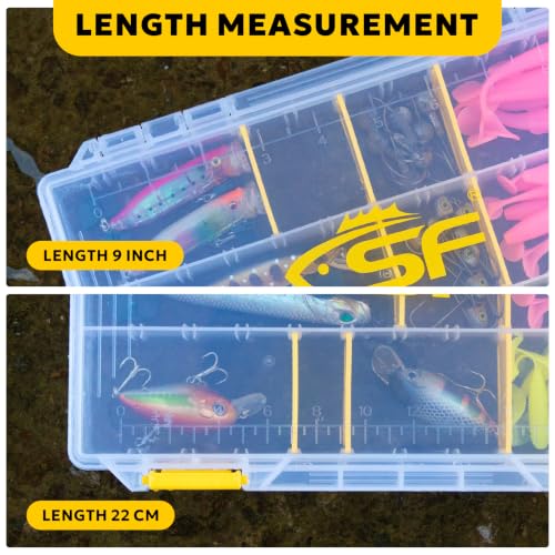 Tackle Box 3600 Plastic Tackle Trays Fishing Tackle Box Storage Organizer with Removable Dividers