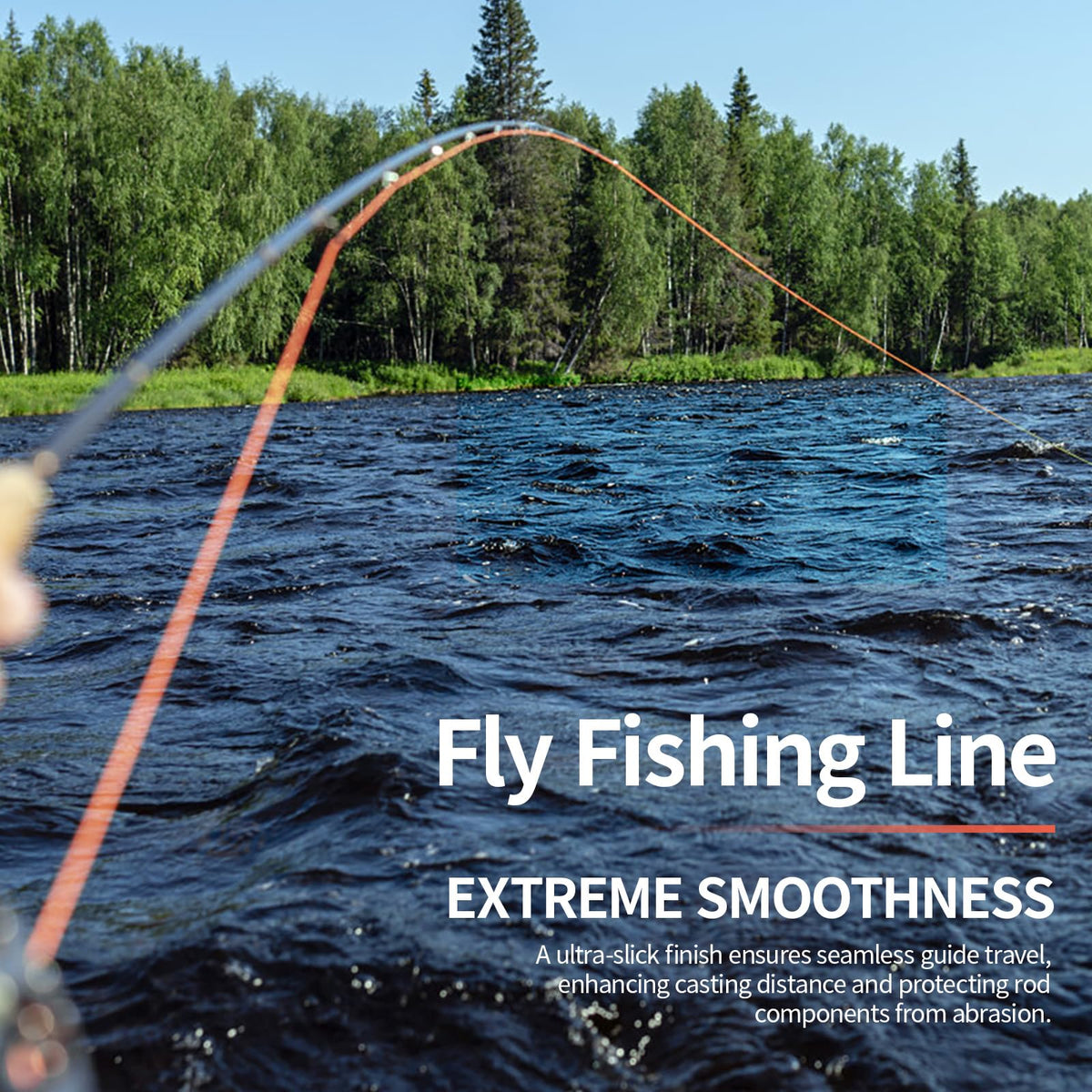 8Fans Fly Fishing Line Combo (Orange / WF-5F)