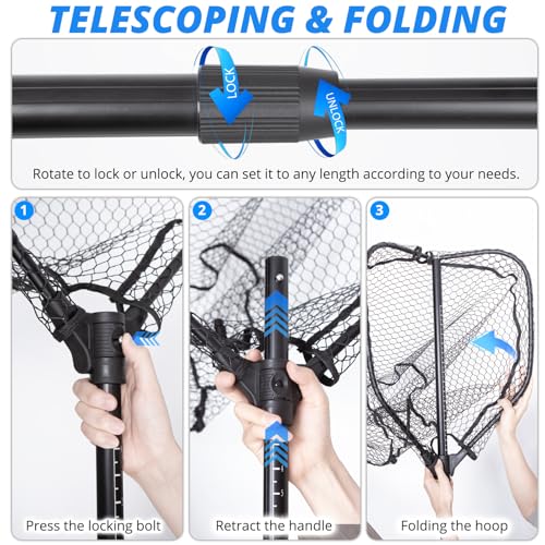 Foldable Long Fishing Net