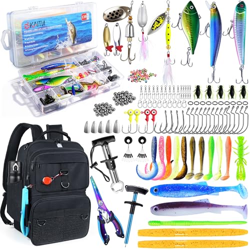 Fishing Backpack with Tackle Boxes and Rod Holder