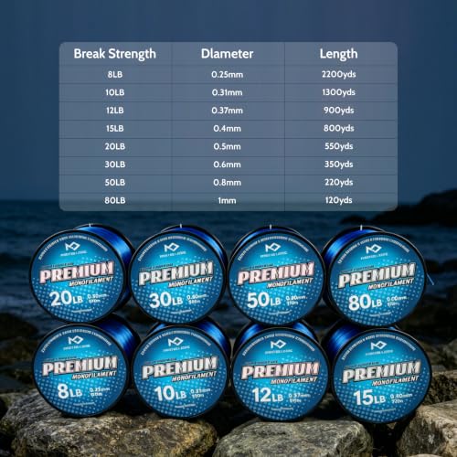 Monofilament Fishing Line (0.31mm/10lb/1300yd)