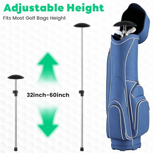 Adjustable Travel Golf Bag Support Rod (Silver / 50inch)