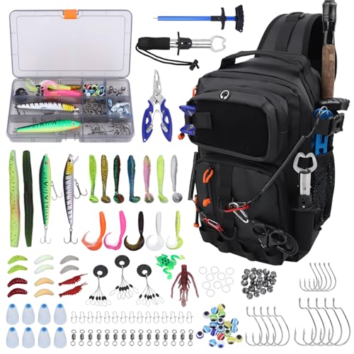 Fishing Backpack with Tackle Boxes
