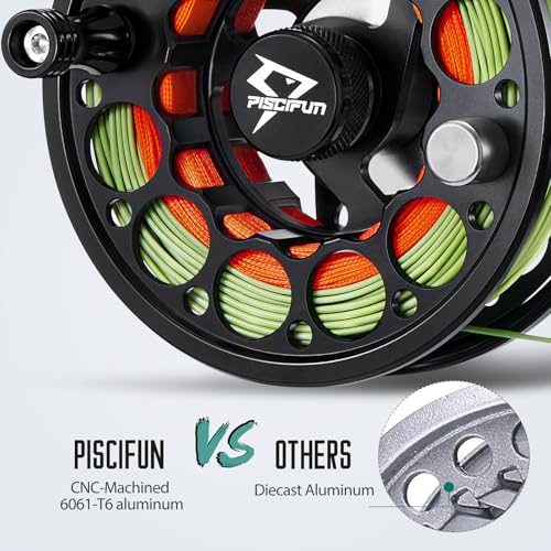 Sword Fly Fishing Reel (Black-With Line / 3/4wt)