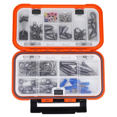 small tackle box (Orange (Size:6.3’’L x 3.74’’W x 2.16H))