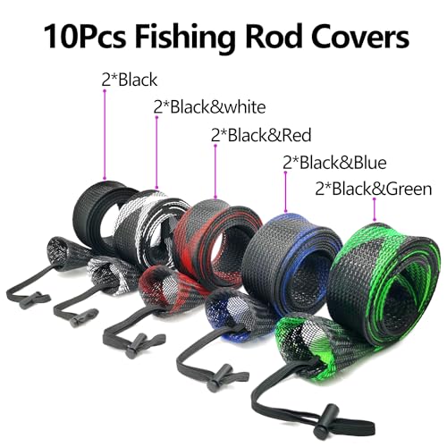 Fishing Rod Sleeves (68" / BLACK RED&BLACK GREEN&BLACK BLACK&GRAY BLUE&BLACK)