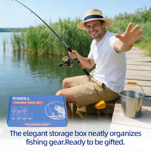 Fishing Accessories Kit for Men (Orange)