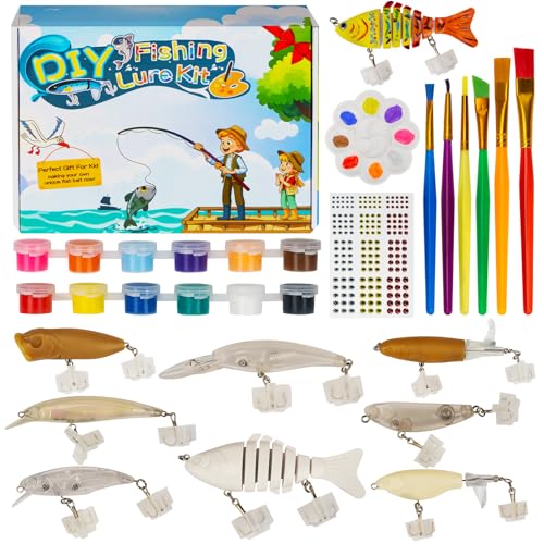 DIY Fishing Lure Kit (8pcs with acessions)