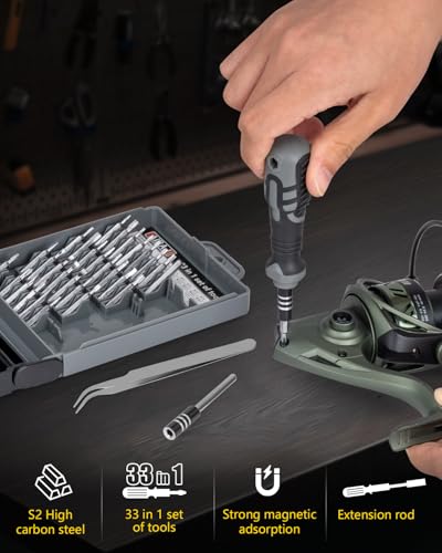 Fishing Reel Maintenance Kit (Blue-Manual screwdriver)