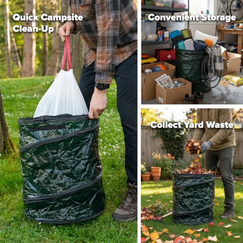 Pop Up Lightweight Trash & Recycle Can (Trash & Recycle Can Set - 29.5 Gallon / Large)