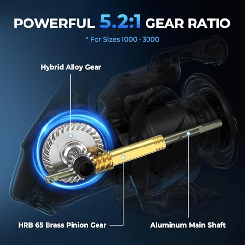 Verus Spinning Fishing Reels with Lightweight Nylitech Body