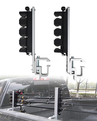 Aluminum Fishing Rod Holder for Truck Bed Holds 4 Fishing Rods