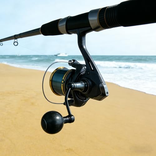 Heavy Duty Spinning Reel Metal Body with CNC Machined Spool 55LB Max Drag 8