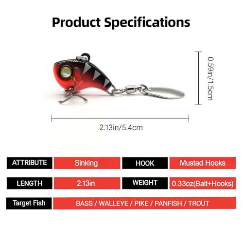 3PCS Spinner Baits Fishing Lure Kit (C-7g)