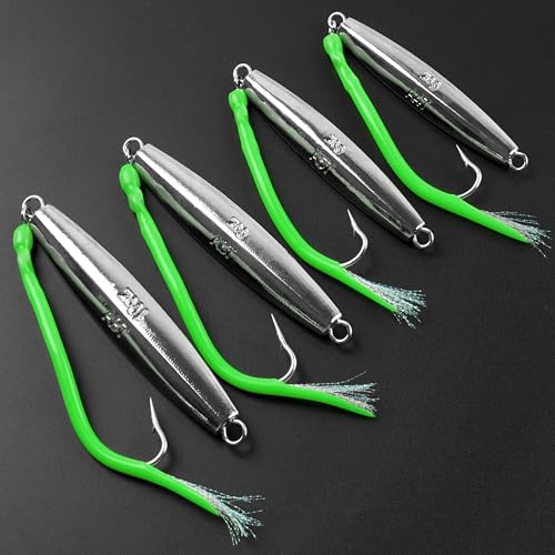 Diamond Jigs Saltwater Fishing Lures (3pcs-3 Colors Mixed / 10oz)