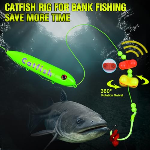 Catfish Rig Catfish Float Rigs (C-Mixed pack of 5 pcs / 8/0 Hook)