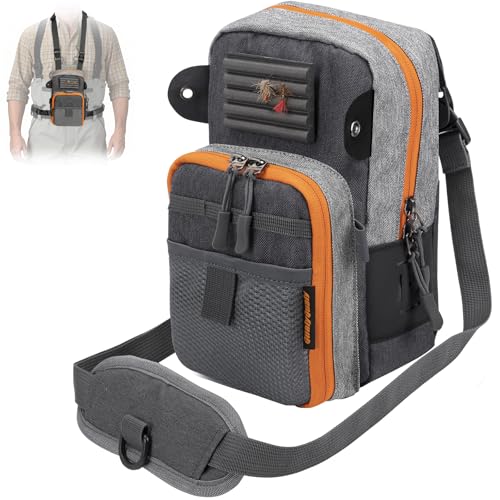 QulayQualy Fly Fishing Bag Chest Pack with WorkStation