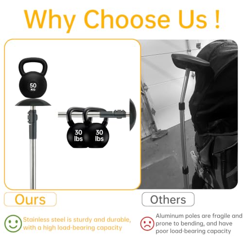 Adjustable Golf Bag Support Pole 31"