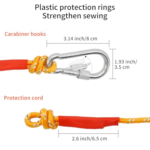 6mm Marine Floating Rope High (Yellow / 66FT-20M)
