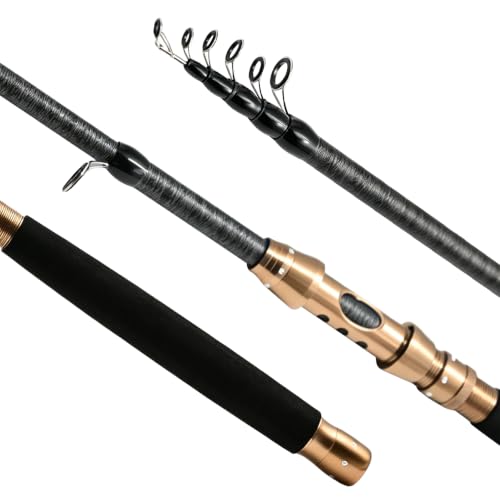 Fishing Rod and Reel Combo (Brown / 2.1M/6.89FT)