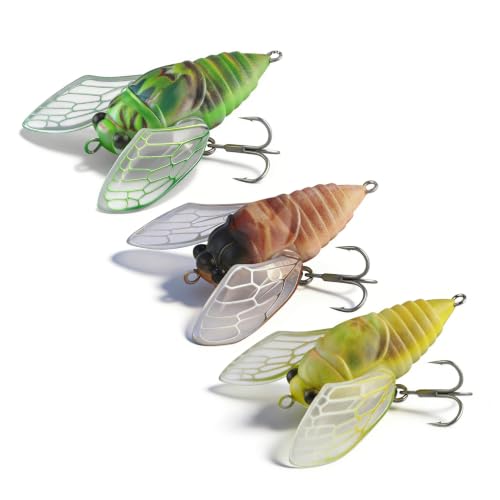 3PCS Cicada Surface Lure (3/4/5 / 0.09oz)