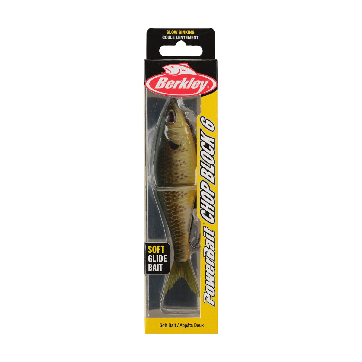 PowerBait Chop Block Fishing Soft Bait (Matte Shellcracker / 6 in - 1 oz)